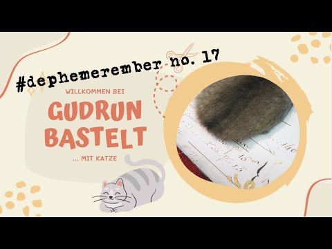 #dephemerember Tag 17: Kassenbuchpapier + Stoff #dephemerember Tag 17: Kassenbuchpapier + Stoff