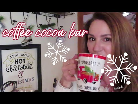 Christmas Decorate with Me | Hot Cocoa Bar Ideas | Christmas Coffee Station Christmas Decorate with Me | Hot Cocoa Bar Ideas | Christmas Coffee Station