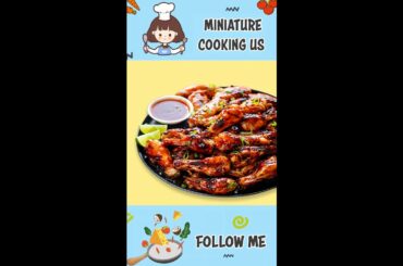 How To Make Miniature French CHICKEN WITH WINE #Shorts #MiniatureCookingUS #minifood