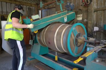 Refurbishing an Oak Wine Barrel