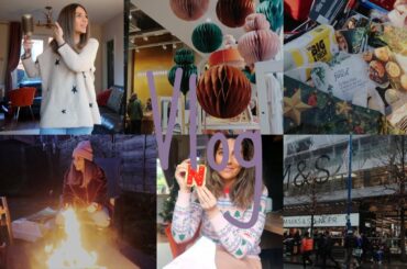Christmas Shopping, Cosy Food & Fireside Mulled Wine | Vlog