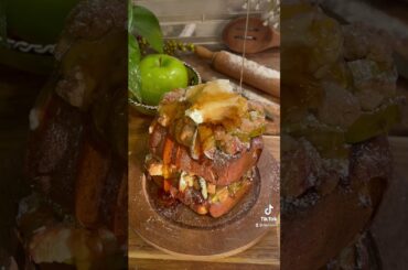 Apple Crumble French Toast | recipe will be posted tomorrow #shorts