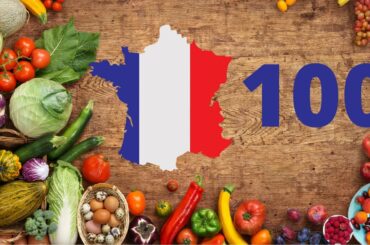 100 French words - FOOD (vocabulary) - French words with food in pictures