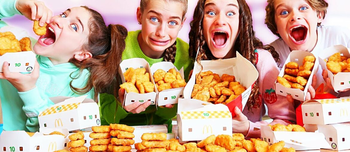 WHO CAN EAT MOST CHICKEN NUGGETS w/the Norris Nuts WHO CAN EAT MOST CHICKEN NUGGETS w/the Norris Nuts