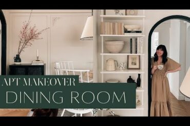 DINING ROOM MAKEOVER PT. 1 AND DIY REMOVABLE WALL MOULDING TUTORIAL