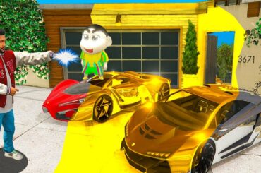 GTA 5 : If SHINCHAN & FRANKLIN TOUCH ANYTHING TURN INTO DIAMOND ! (GTA 5 mods)