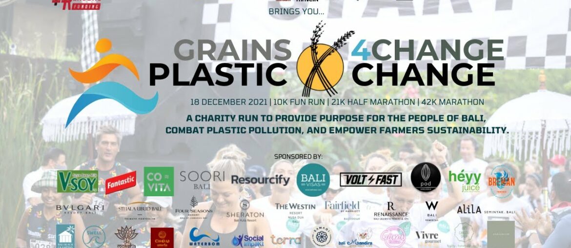 GRAINS4CHANGE, Run for Plastic Exchange raised 80,000 meals and cleaned 40 tons of plastic in Bali GRAINS4CHANGE, Run for Plastic Exchange raised 80,000 meals and cleaned 40 tons of plastic in Bali