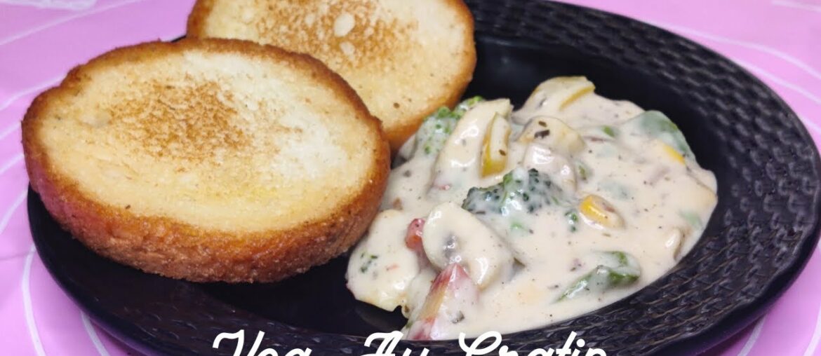 Veg. Au Gratin | Baked Vegetables in White Sauce | French Recipe | Winter Special