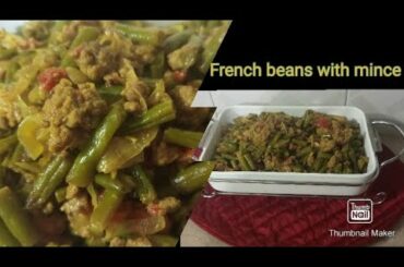 French beans with mince recipe | Keema Phaliyan |#frenchbeans #keemarecipe | Indian Style Queema