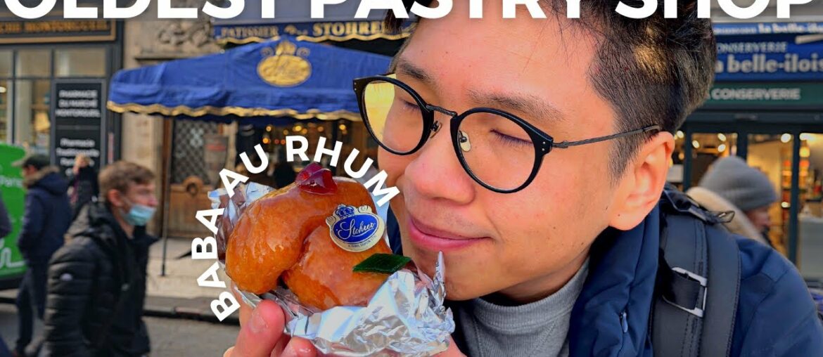 MOUTHWATERING PASTRY at the OLDEST Patisserie in PARIS!  Good Coffee, quick tour of Louvre~