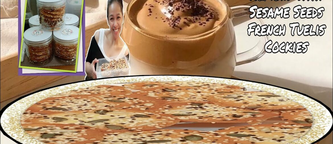 #Easy #Tips  #Almond with #SesameSeeds #French #Tuelis #Cockies #Recipe