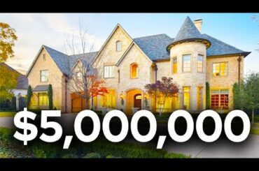 MASSIVE FRENCH STYLE DALLAS MANSION TOUR! - DALLAS TEXAS LUXURY HOMES FOR SALE ($5,000,000)