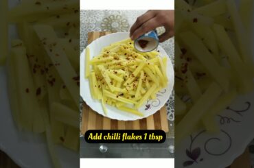 Instant chilly garlic french fries recipe | McD jaise french fries #frenchfriesrecipe #viralshorts