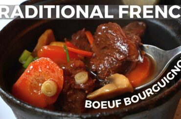 Mouth Watering TRADITIONAL FRENCH FOOD in PARIS! BEEF BOURGUIGNON , FOIE GRAS, Onion Soup!