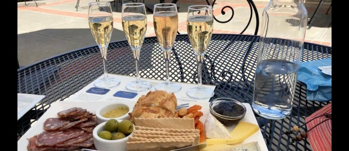 Wine tasting at the Domaine Carneros winery Wine tasting at the Domaine Carneros winery