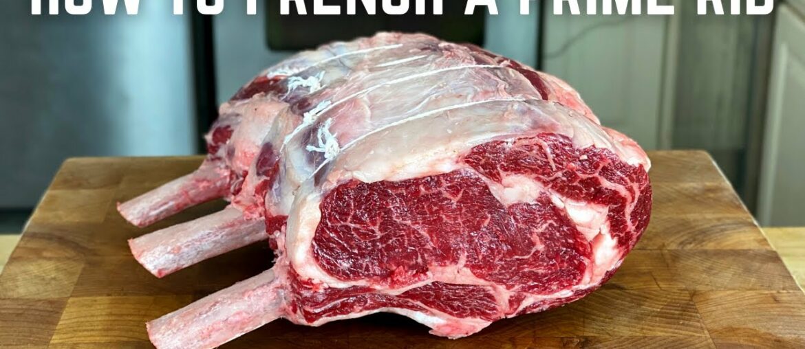 How to Prep & French a Prime Rib #shorts