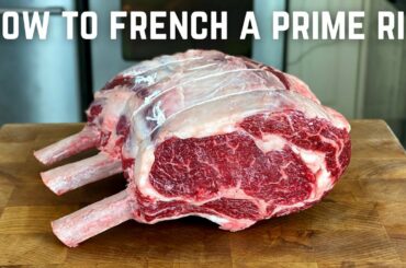 How to Prep & French a Prime Rib #shorts