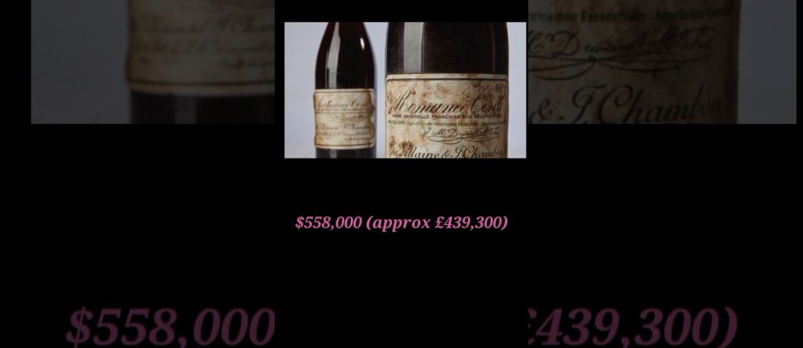 most expensive bottle of wine #shorts #facts #expensive