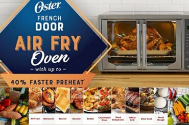 Oster French Door Air Fryer Toaster Oven  Kitchen Cooking