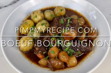 BOEUF BOURGUIGNON - How to Make this Authentic French Recipe for Boeuf Bourguignon - Tutorial!