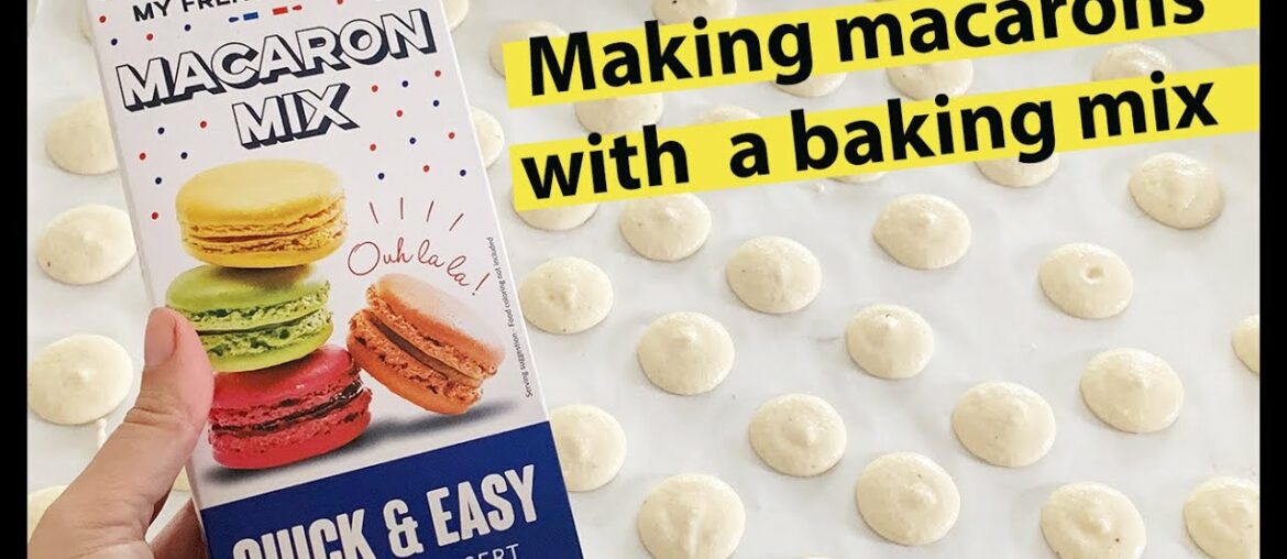 French Macaron recipe with the My French Recipe macaron baking mix with Isabel French Macaron recipe with the My French Recipe macaron baking mix with Isabel