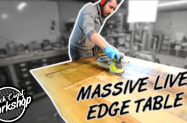 I FINISHED MY LIVE EDGE DINING TABLE ! || DIY || French Coast Workshop