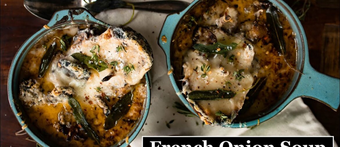 French Onion and Shallot Soup with Roasted Mushrooms French Onion and Shallot Soup with Roasted Mushrooms