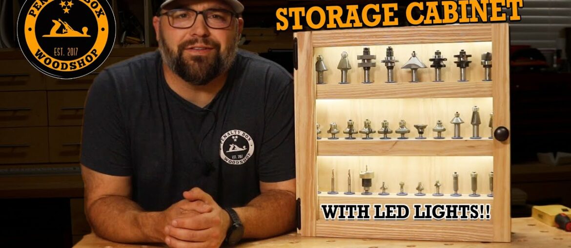 DIY Router Bit Storage Cabinet – Organize and Protect your Router Bits! DIY Router Bit Storage Cabinet - Organize and Protect your Router Bits!