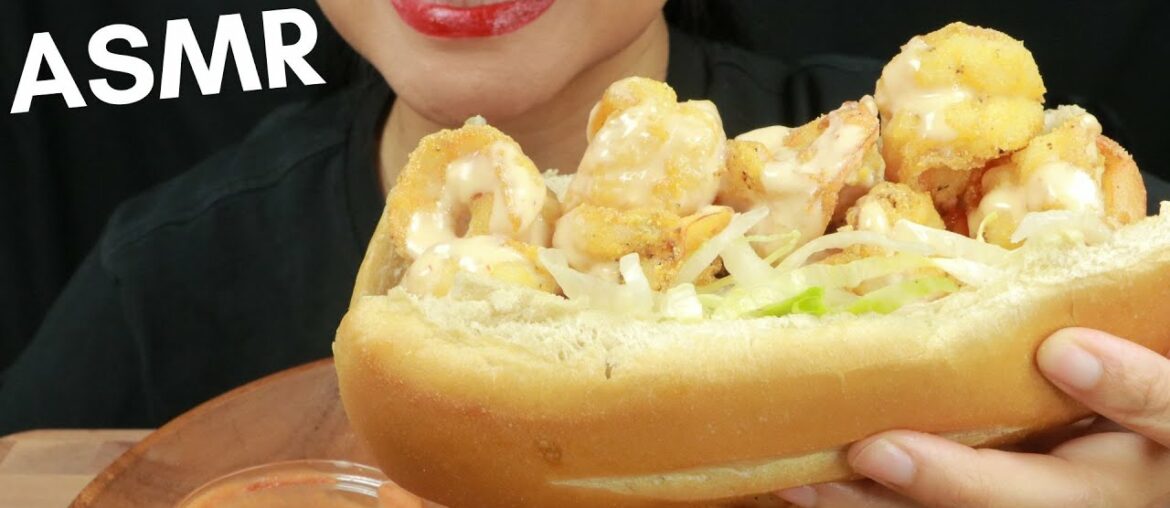 ASMR SHRIMP PO BOY SANDWICH WITH YUM YUM SAUCE ~ COOKING AND EATING ASMR SHRIMP PO BOY SANDWICH WITH YUM YUM SAUCE ~ COOKING AND EATING