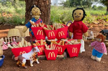 Yummy Miniature MCDONALDS French Fries | Cooking French Fries | Mini Food In Telugu | Tiny Food