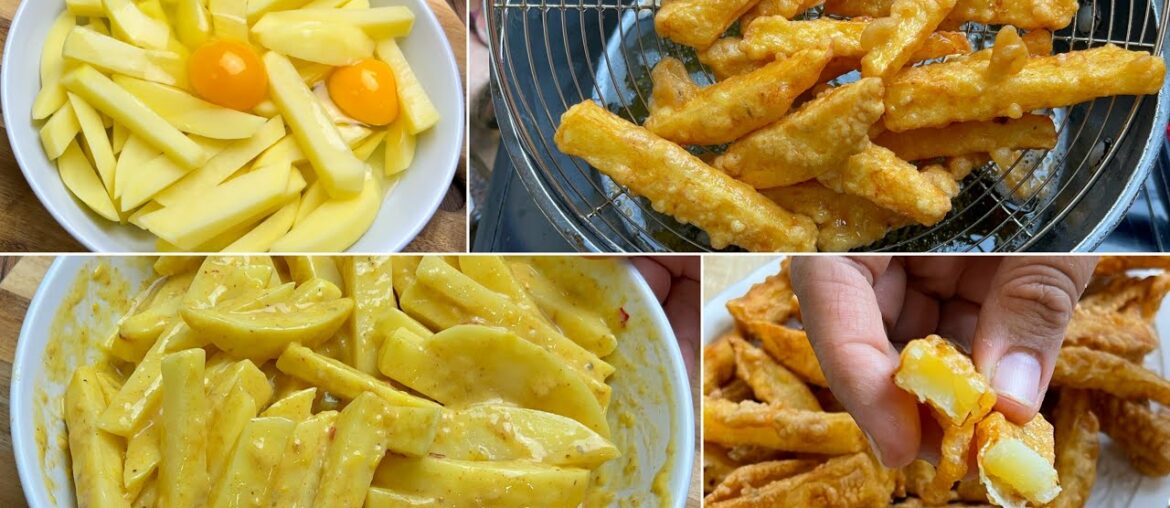 Crispy french fries recipe | Egg french fries | potato recipe | Aloo ki chips | Egg snacks