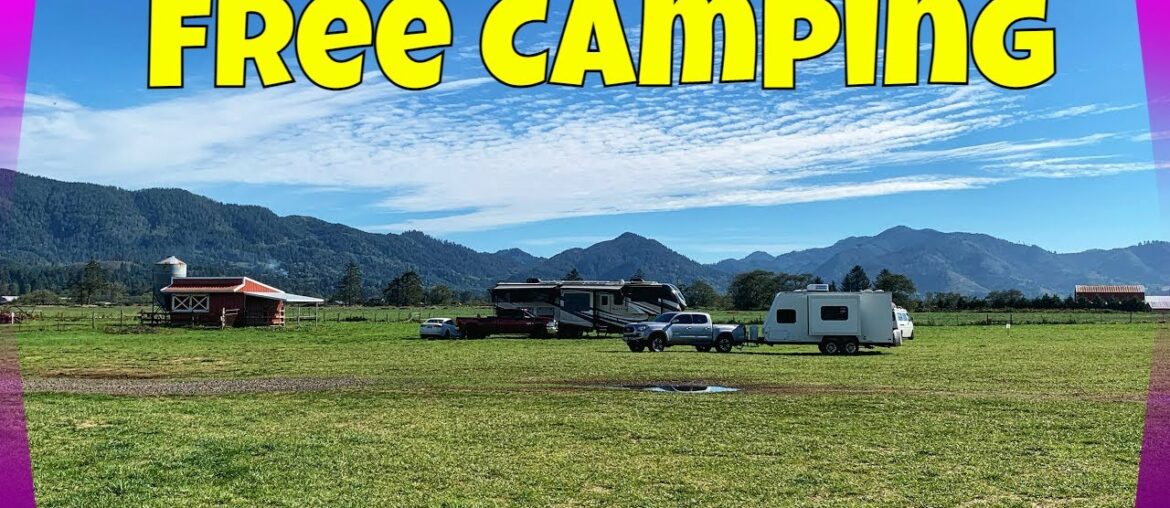 Free Camping at Blue Heron French Cheese Company in Tillamook Oregon