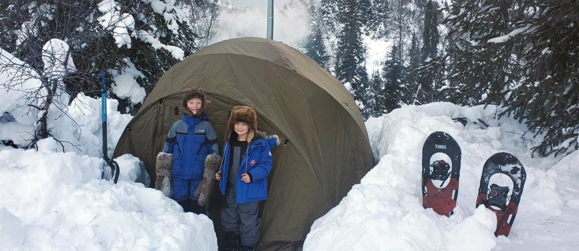 Hot Tent Camping in Deep Snow Hot Tent Camping in Deep Snow