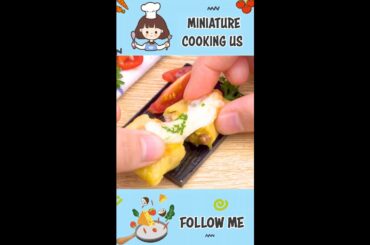 Delicious Miniature French Tacos Recipe #Shorts #MiniatureCookingUS #minifood