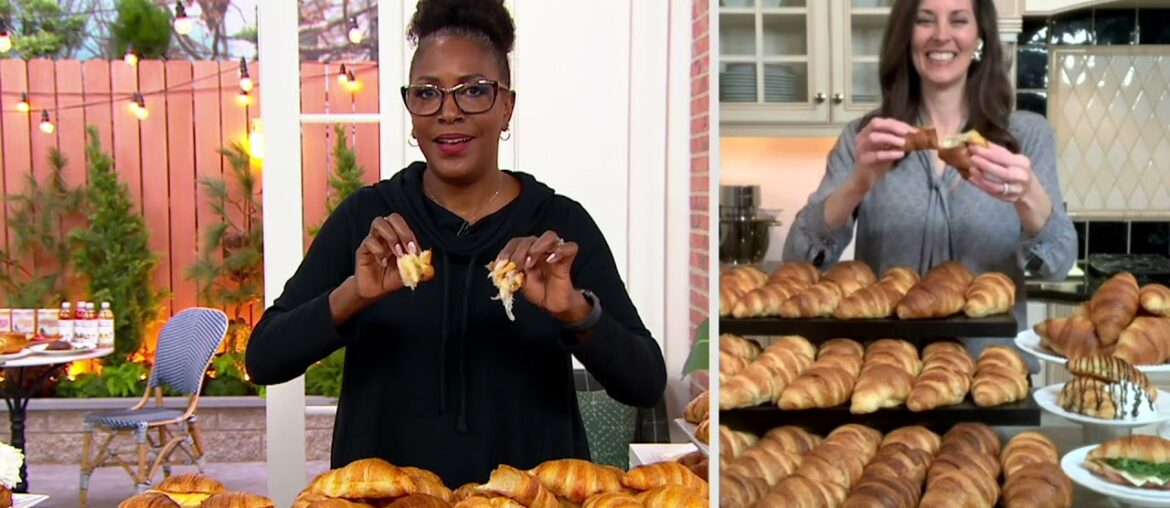 Authentic Gourmet 20, 40, or 60 French Butter Croissants on QVC