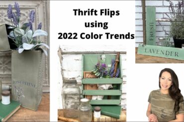 Thrift Flips for Profit | 2022 Pantone Color Trends | 2022 DIY Home Decor | French Country Flips