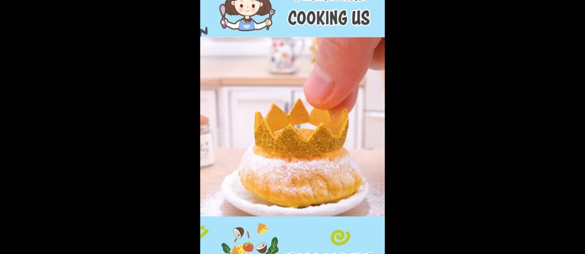 Yummy Miniature GALETTE DES ROIS Recipe For French's New Year#Shorts #MiniatureCookingUS #minifood
