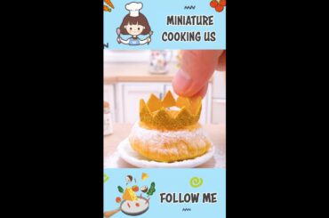 Yummy Miniature GALETTE DES ROIS Recipe For French's New Year#Shorts #MiniatureCookingUS #minifood