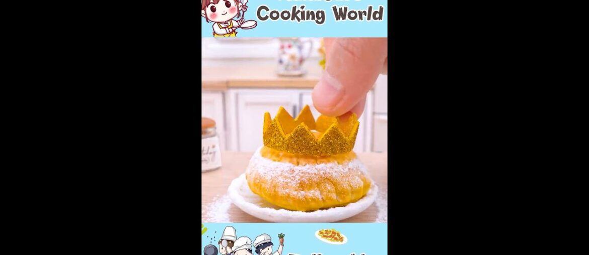 Miniature GALETTEDES ROIS Recipe For French's New Year #Shorts #MiniatureCookingWorld #Miniaturecake