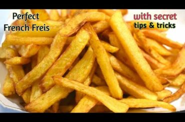 Crispy French fries | How to make perfect french fries at home | Restaurant Style French fries