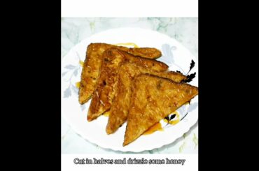 French toast | French toast with honey #shorts #globalbawarchi #frenchtoast #breakfastrecipes