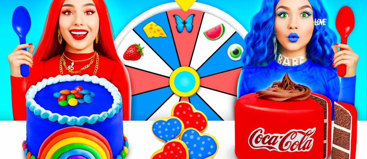 Red VS Blue Cake Decorating Challenge |One Colored Decorating Ideas for Sweets by RATATA CHALLENGE Red VS Blue Cake Decorating Challenge |One Colored Decorating Ideas for Sweets by RATATA CHALLENGE