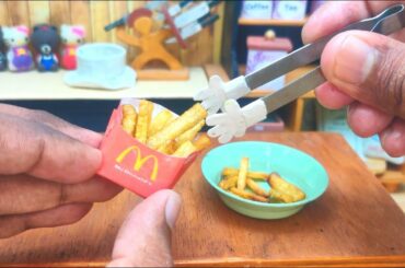 Miniature Cooking Feast | McDonald's Mini French Fries | How to make crispy French fries | Mini Food