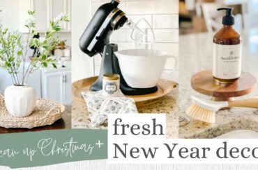 CLEAN UP CHRISTMAS + AFTER CHRISTMAS DECORATING IDEAS | FRESH NEW YEAR DECOR | Jessica Giffin