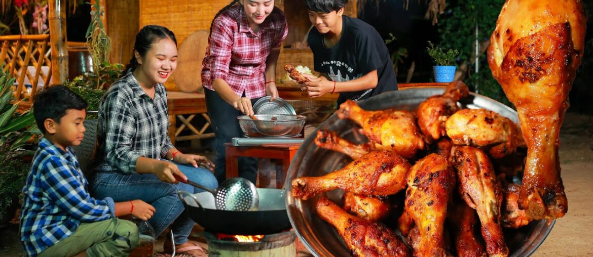 Crispy French Fry And Drumstick Cooking - We Really Like This Recipe - Easy And Yummy Food