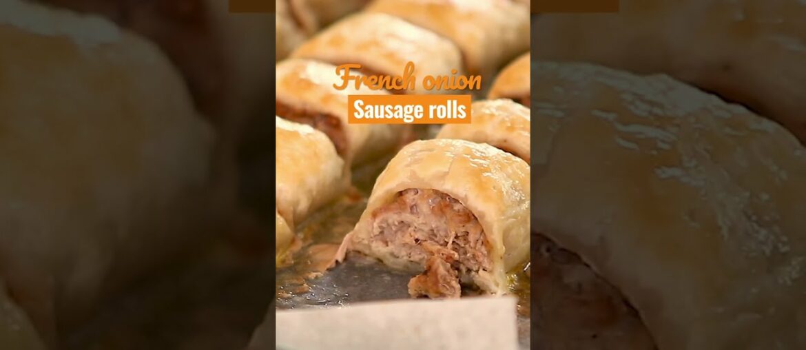 French onion sausage rolls | Australia’s Best Recipes