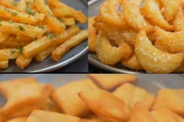 3 Simple and Quick Crispy French Fries Recipes ! Will delight the whole family ! 3 Potato Recipes !