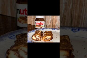 French Toast Nutella #shorts #viralshorts #shortsbeta #frenchtoast #homemade #food #youtubeshorts