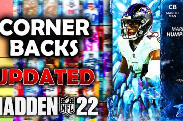 RANKING the BEST Cornerbacks (UPDATED) in Madden 22 Ultimate Team (Tier List)