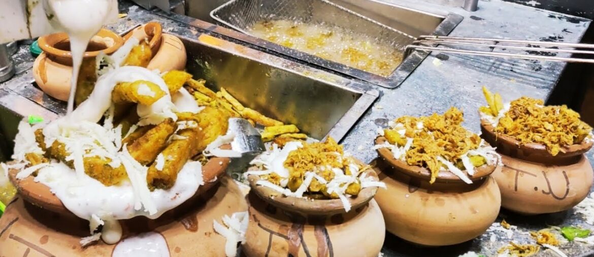 POT FRENCH FRIES | How to Make Crispy Pot French Fries | Cheese French Fries Street Food